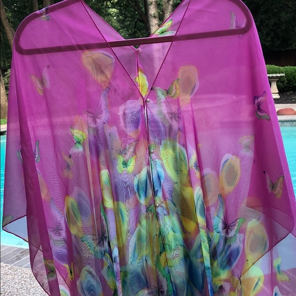 🦋 Sheer multi-color -Swim cover One size 🦋 - Picture 1 of 2